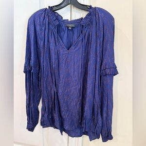 Purple and Gold Blouse